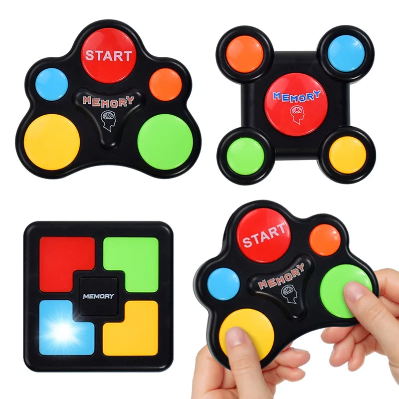 Educational Memory Game Machine with Lights Sounds Toy Interactive Game Memory Training Game Machine Funny Toys for Children