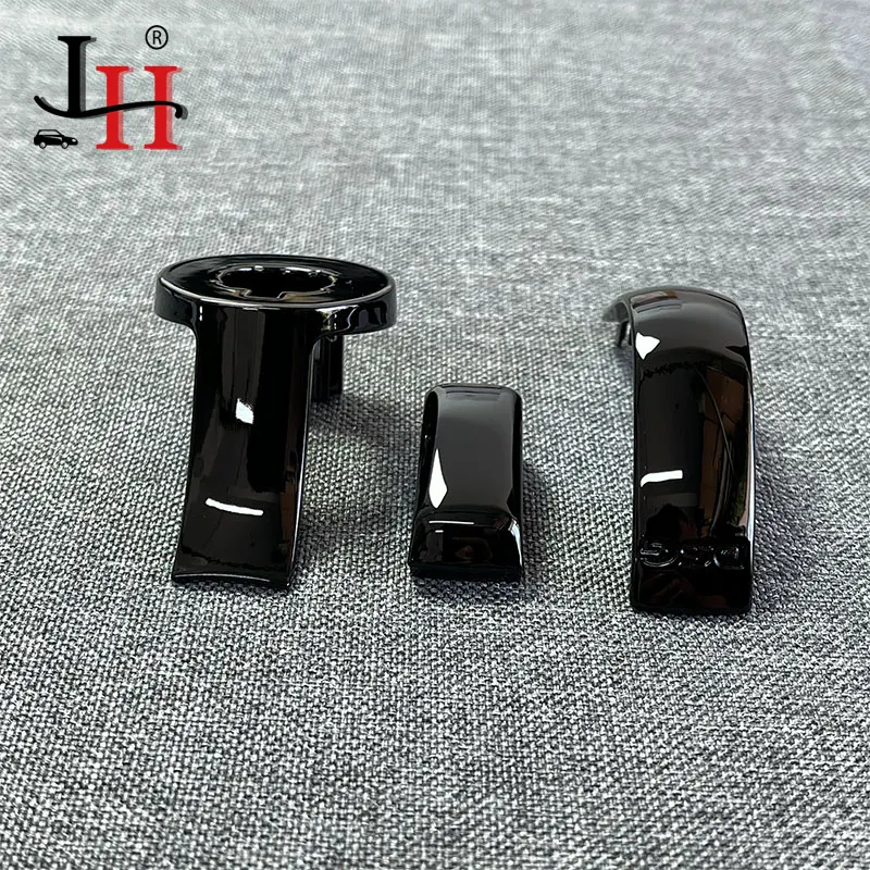 1PCS Chrome Matt With Leather Shift Knob Gear Side Cover DSG Emblem For VW Golf 6 7 R GTI Passat B7 B8 CC R20 Jetta MK6 GLI