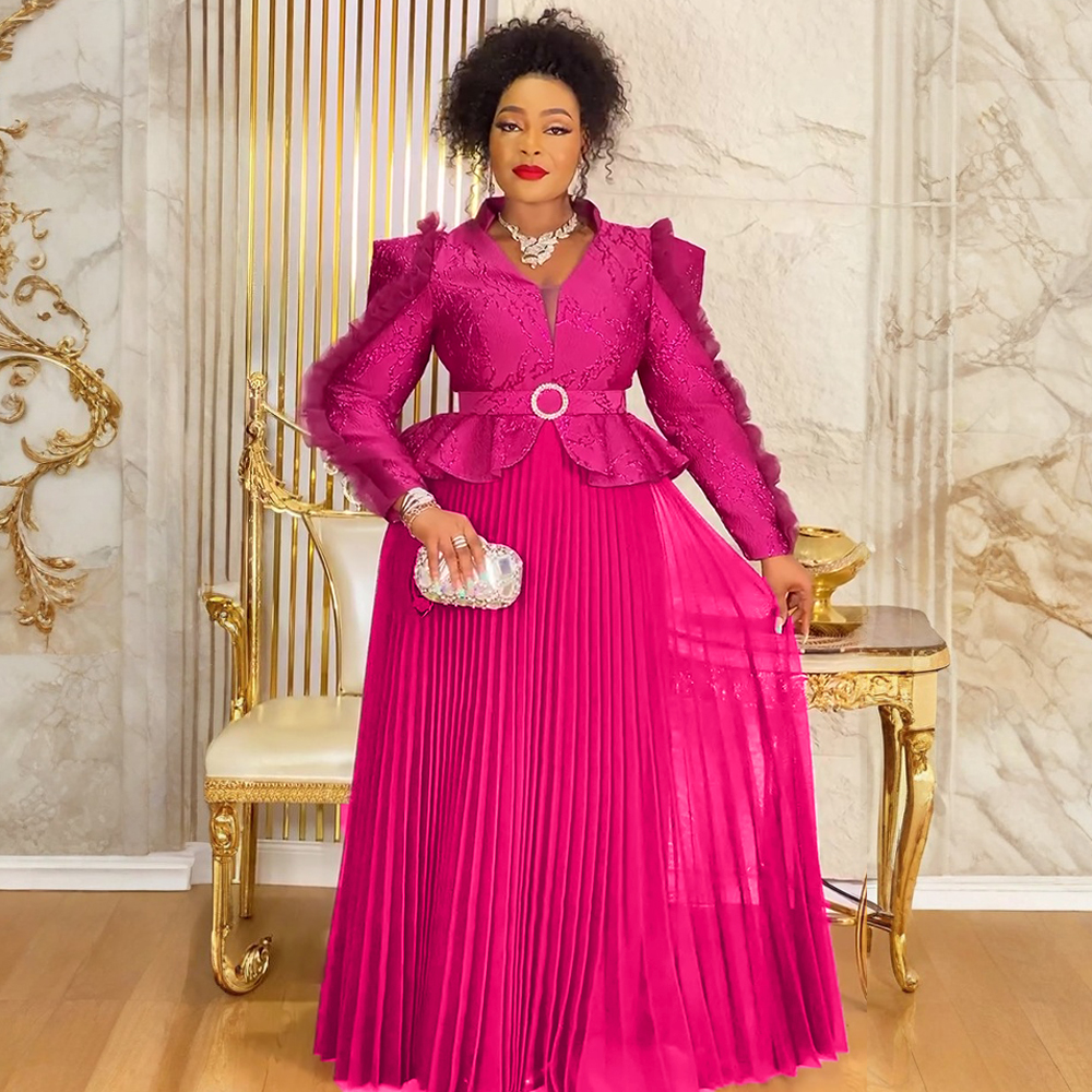 Robes de soirée africaines grande taille pour femmes, nouvelle mode Dashiki Ankara, robe de soirée de mariage élégante, robe Maxi musulmane turque, 2025