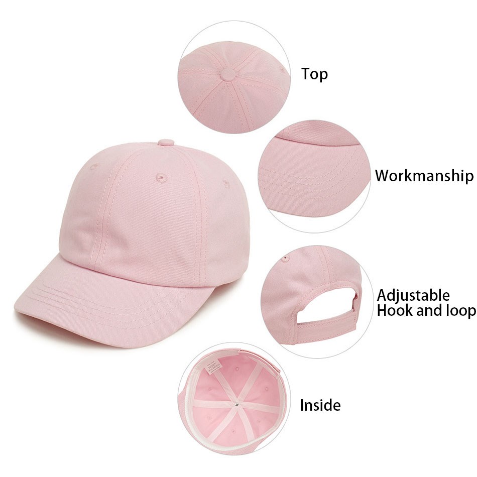 Baby Mädchen Baseball Caps Rosa Schwarz Weiß Grau Kinder Niedrigen Profil Sonne Hut Kinder Jungen Lauf Headwear Kleidung Zubehör