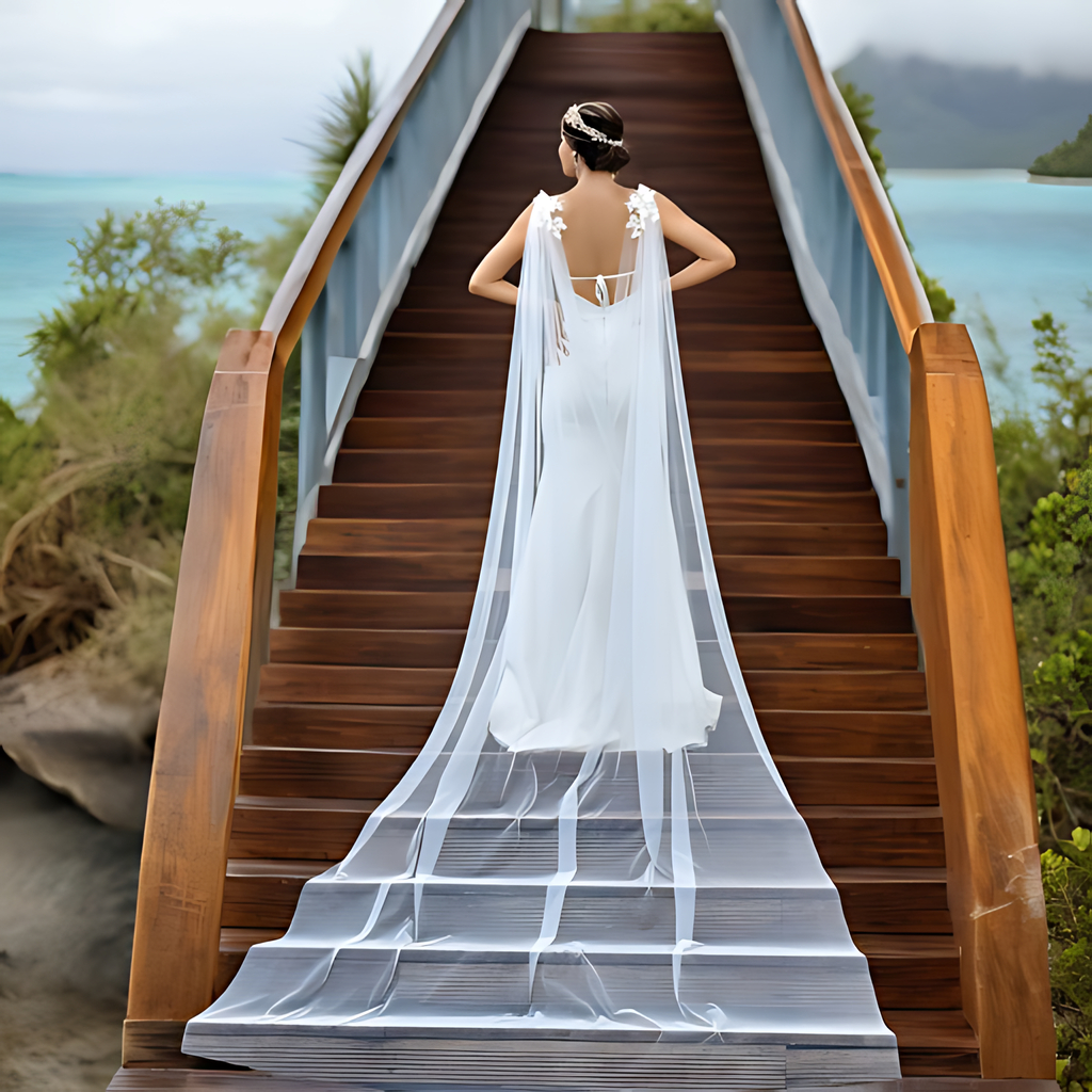 Hochzeit Bolero Braut Cape Schleier Hochzeit Zubehör Langer Umhang Schal Weiche Abend Cape Jacke Spanisch bestickte Tücher GP14