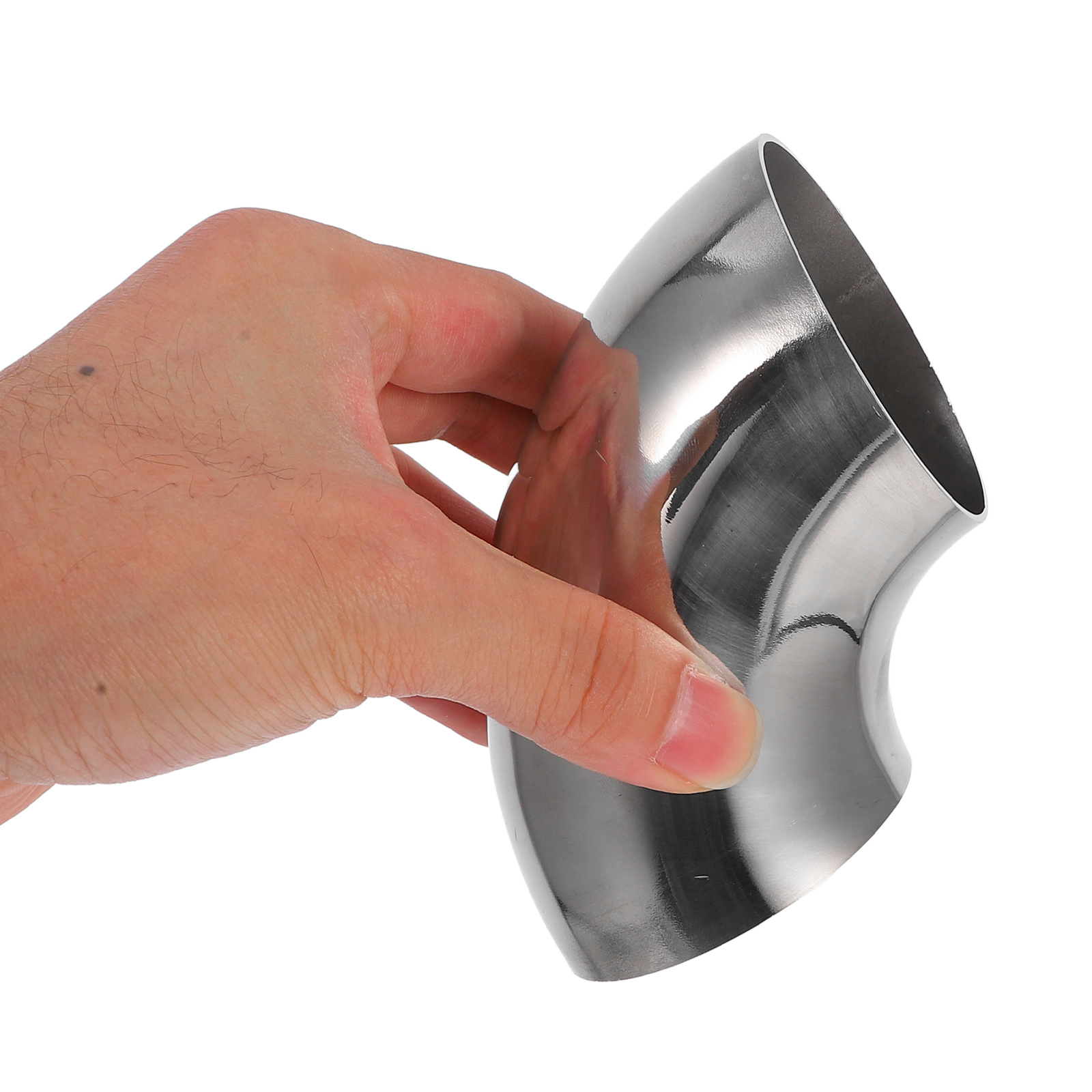 Stainless Steel Hand Rail Elbow Fitting 90 Degree Round Pipe Connector For Staircase Handrail Joints Metal Rail Elbow
