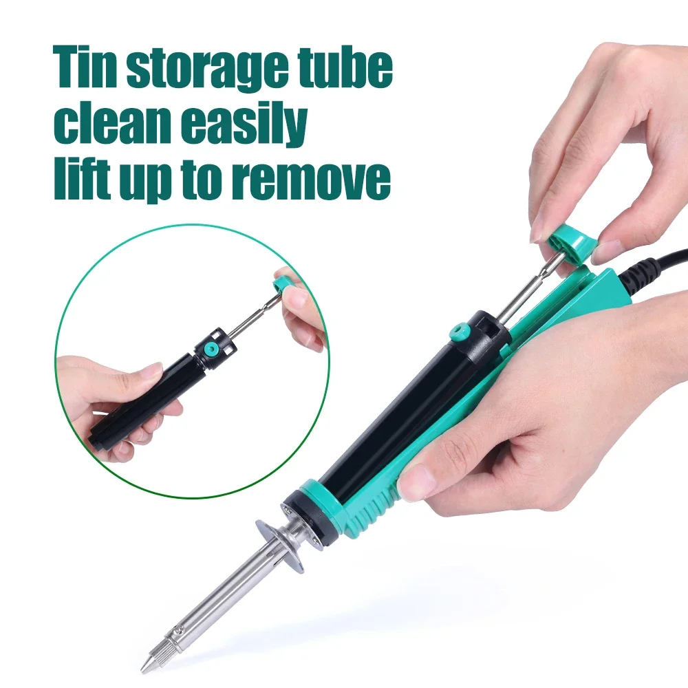 YIHUA 30W 929D-V fer à dessouder sous vide électrique pompe d'aspiration pistolet avec buse de soudage pour la réparation de soudure, soudure 110V 220V