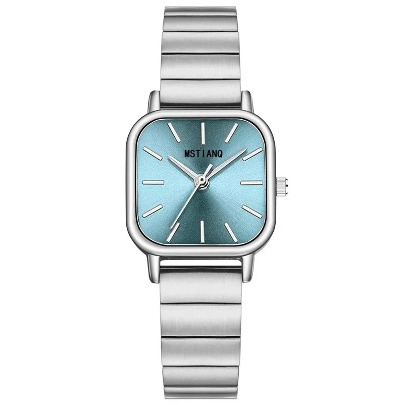 Reloj de pulsera de acero inoxidable 2025, Reloj de cuarzo de lujo para Mujer, Reloj de pulsera versátil de moda informal, Reloj de pulsera para Mujer