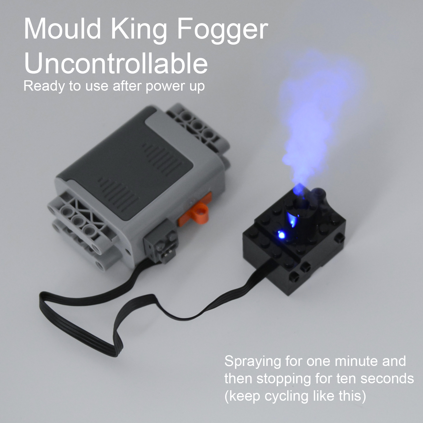 Technical spray smoke Motor Sprayer Bricks Mould King Fogger for Legoeds Building Blocks MOC Train Car Parts Motor Model