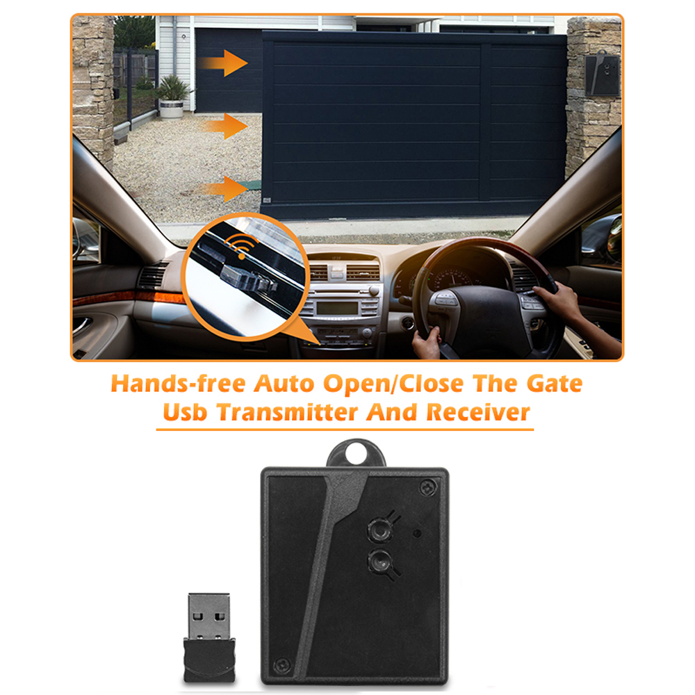 Receptor de apertura de puerta de garaje, receptor de sistema de automatización de control de acceso para el hogar, dispositivo de apertura de puerto USB con conexión Bluetooth 2,4G