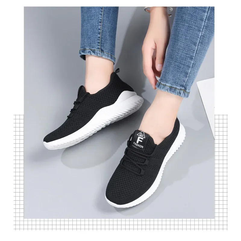 2025 Baskets décontractées pour femmes, chaussures d'été confortables et respirantes à plateforme, mode femmes, chaussures polyvalentes à lacets
