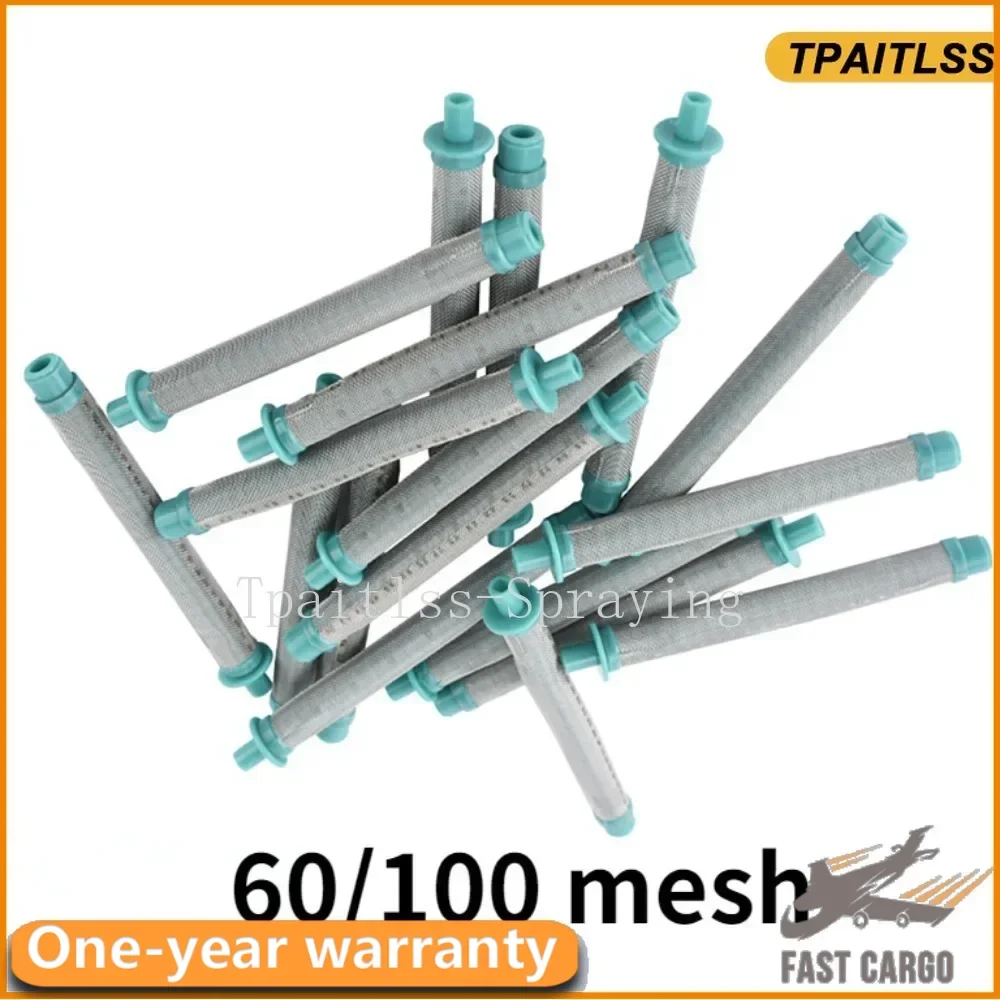 Tpaitlss 2/5/10/20/50/100pcs Airless Paint Gun Filter 60/100 Mesh Professional For  Airless Sprayer Gun Parts 818C 821