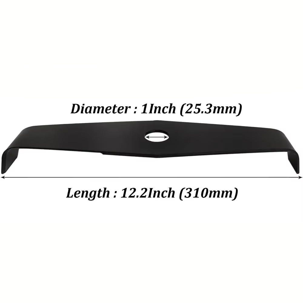 Faca de lâmina de aparador universal de 2 dentes 2T para substituição de roçadora strimmer