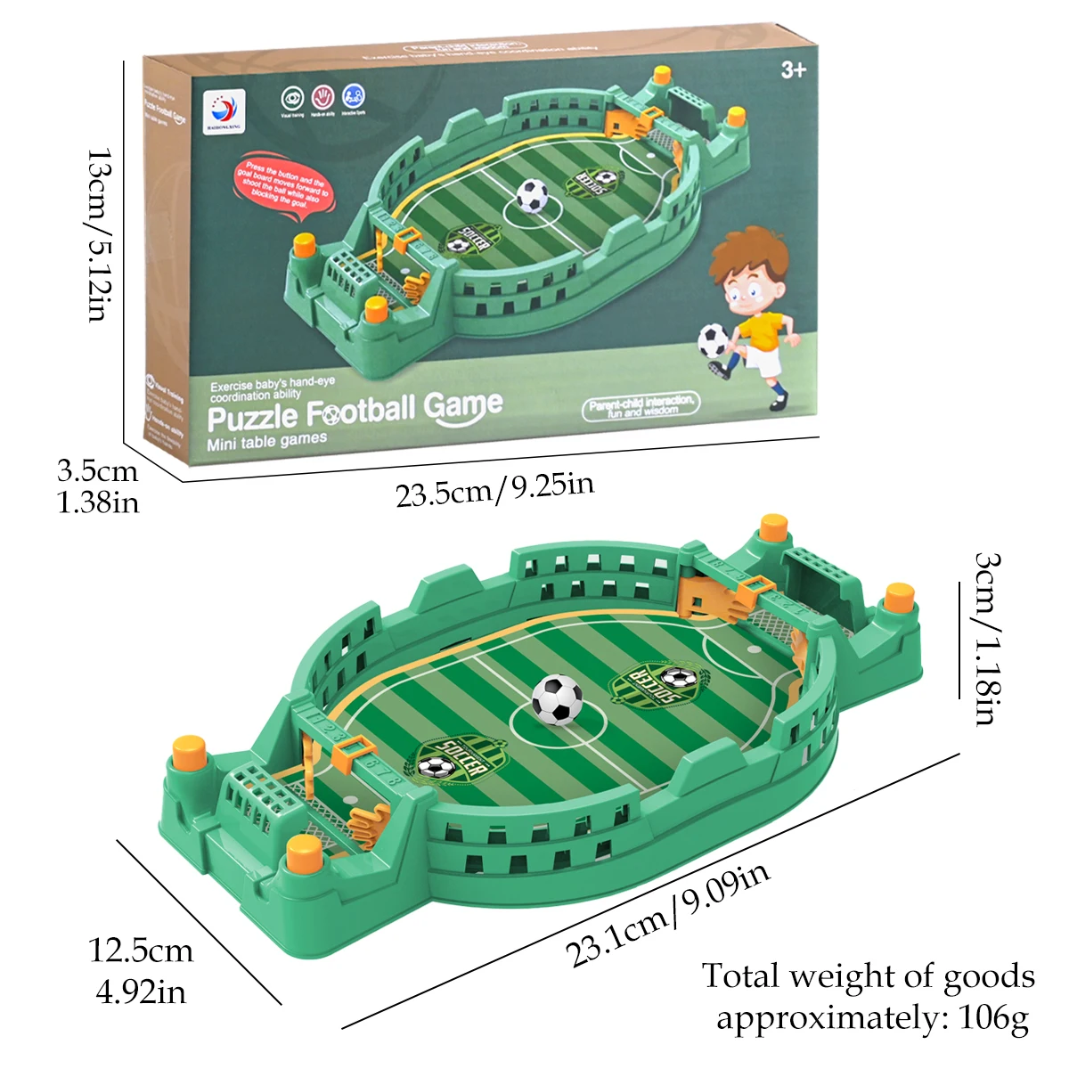 Voetbaltafel Mini-tafelblad interactief spel, voetbaltafelbladen Competitie Sportspellen Desktop Katapultspeelgoed voor familiespel