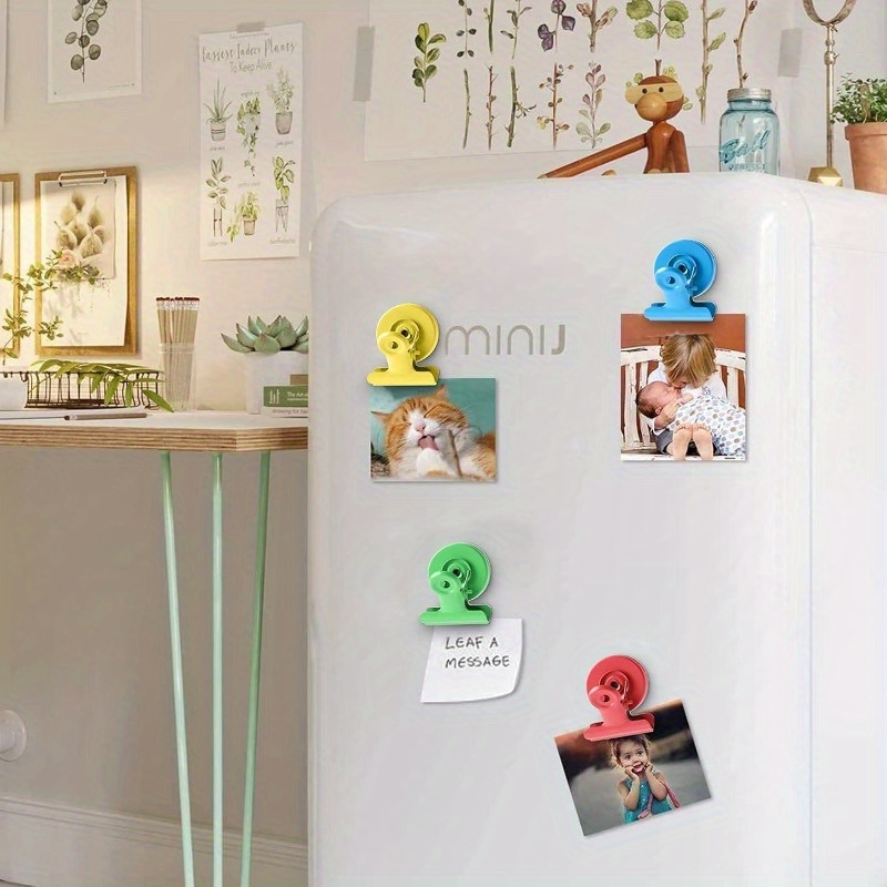 6er-Pack bunte magnetische Clips für Whiteboard, Kühlschrankmagnete, Kühlschrankmagnete für Kühlschrank, Kühlschrankmagnet