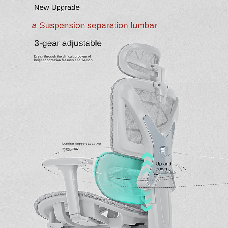 Ergonomic Chair Sedentary Comfort Office Chair Home Study Computer Game Chair Backrest Adjustable Seat With Footrest