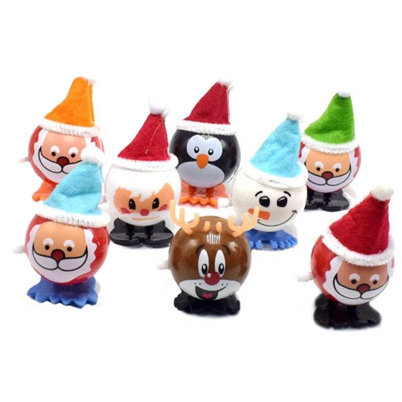 Natal Wind Up Stocking Stuffers, Snowman Walking Toys, Presente infantil, Crianças