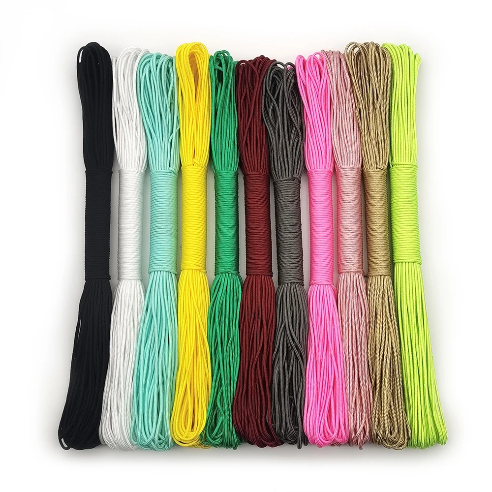 Đường Kính 2Mm 100 Mét DeepRed Dây Dây Dù Dây Buộc Dây Leo Núi Cắm Trại Sinh Tồn Thiết Bị Vòng Tay Sinh Tồn Paracord