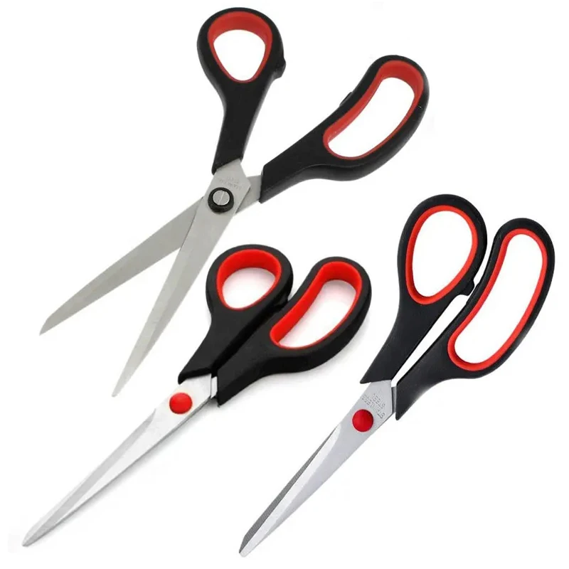3pcs เย็บกรรไกรตัดกรรไกร Multi-Purpose SHARP กรรไกรสแตนเลสสําหรับสํานักงานโรงเรียนเย็บผ้าหัตถกรรม