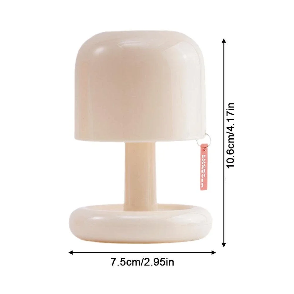 Luz Led nocturna estilo seta creativa, Mini escritorio nórdico, cafetería, decoración para el hogar y la sala de estar, luz de mesa minimalista moderna
