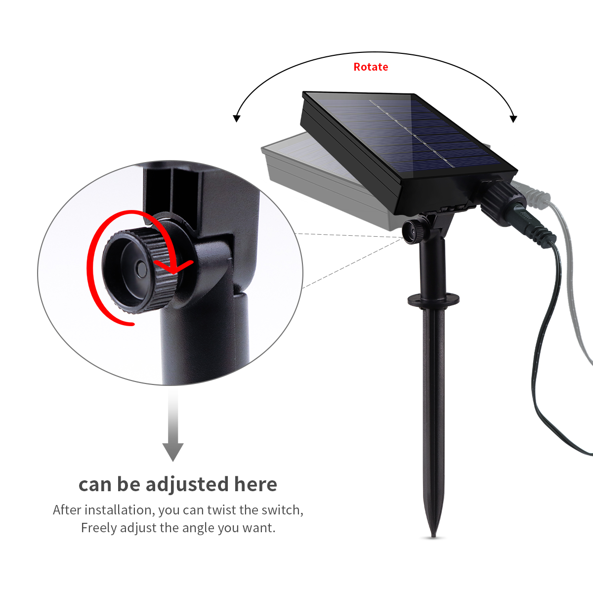 Outdoor Solar String Fairy Light 100M 1000 LED Waterproof Garland Large Solar Panel Fast Charge Lamp For Festival Garden Decor