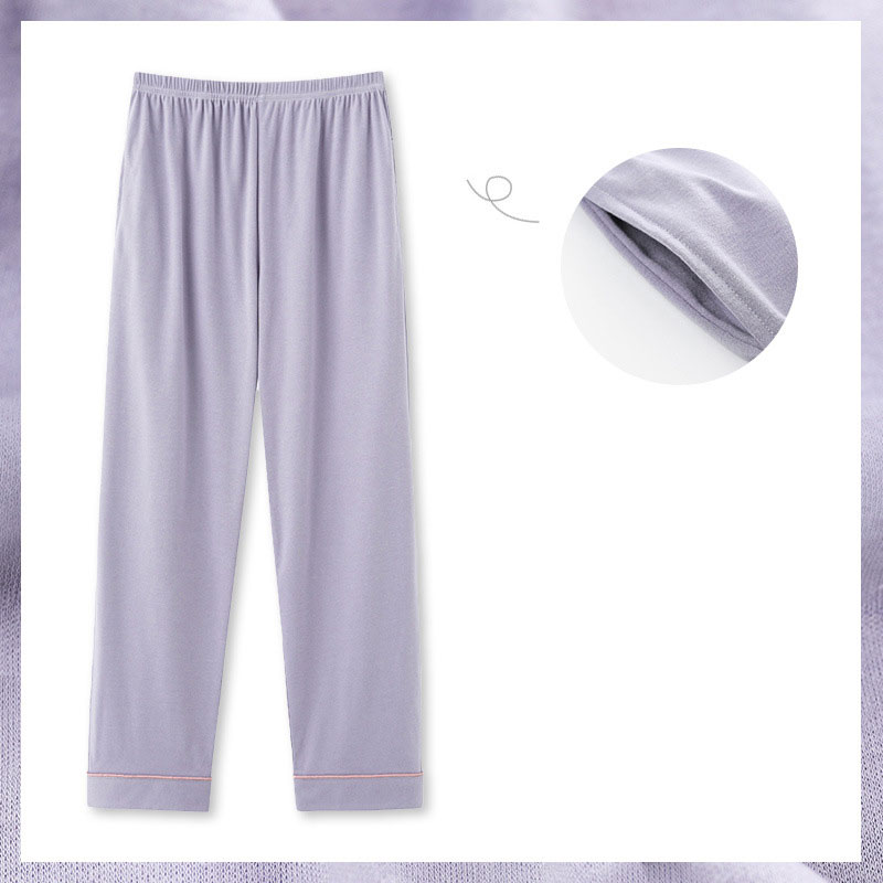 Pijamas de algodão masculino e feminino primavera e outono casa calças tamanho grande confortável dormir calças compridas para casais
