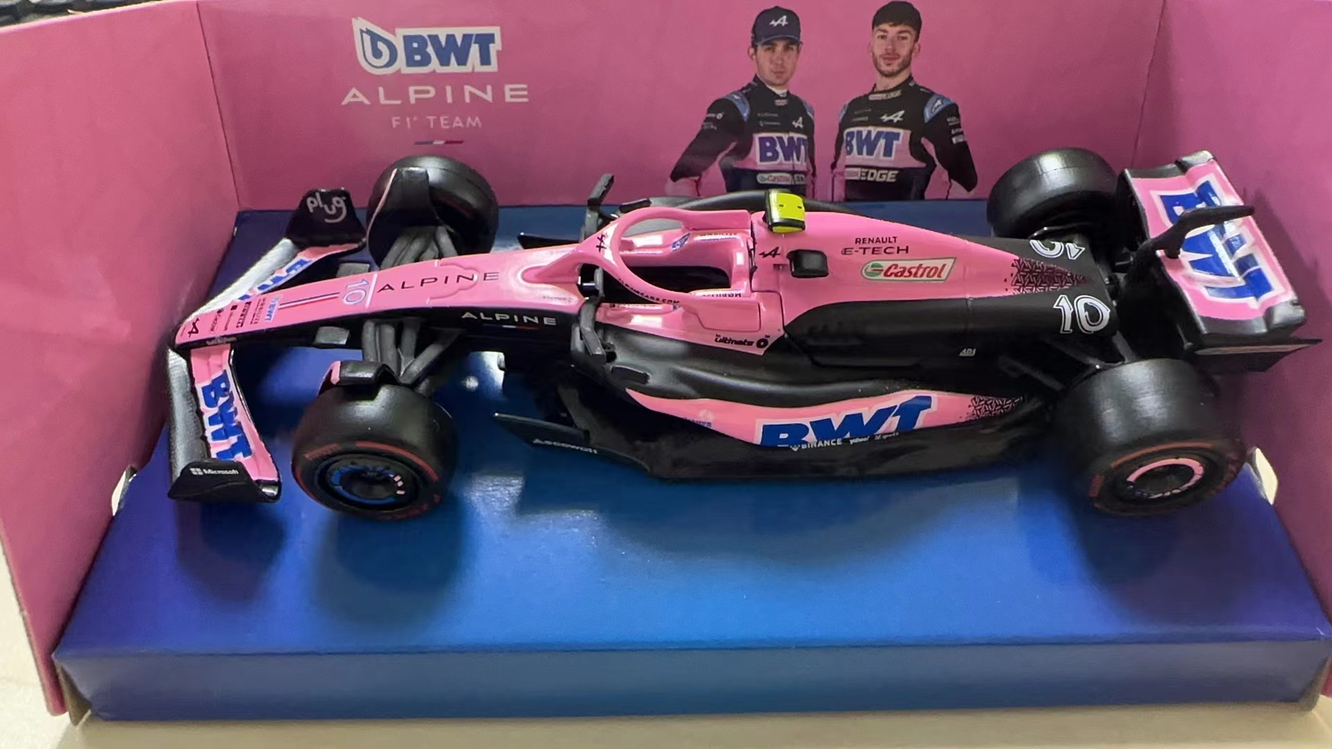 Bburago 1:43 BWT Alpine F1 Team 2024 A524 2023 A523 #10 #31 Racing Formula Car Static Simulation Diecast Alloy Model Car