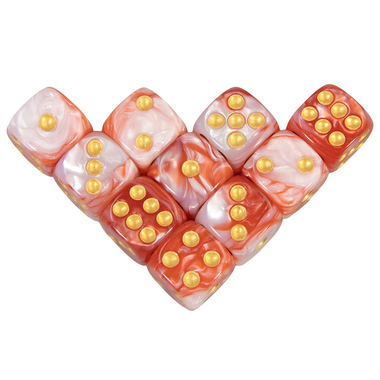 Dados acrílicos d6 de 16mm, 6 lados, cubo de duas cores, canto redondo, dados de jogo para festa em clube, dnd, rpg, jogo de tabuleiro, bar, acessórios de mesa