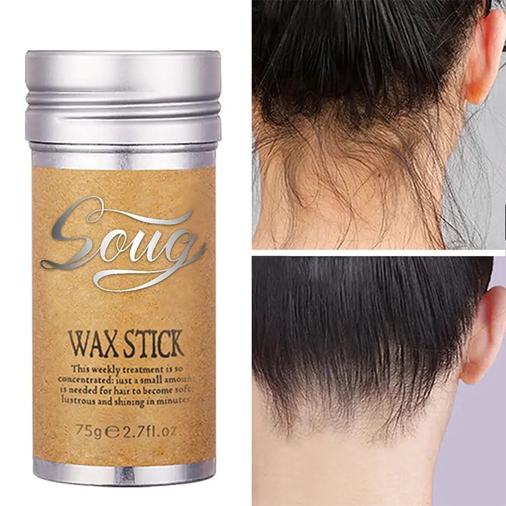 Professioneller Haarwachsstift für Perücken, Damen und Herren, fest, flauschig, glatt, gebrochenes Haar, Artefakt, Styling-Geräte, Haargel-Creme, 75 g