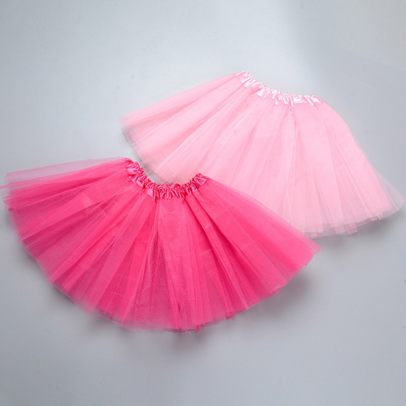 Womens volwassen jaren '80 Vintage Tule rok gelaagde korte Tutu Vintage Petticoat effen kleur gelaagde mesh ballet Bubble Mini Dress Up P