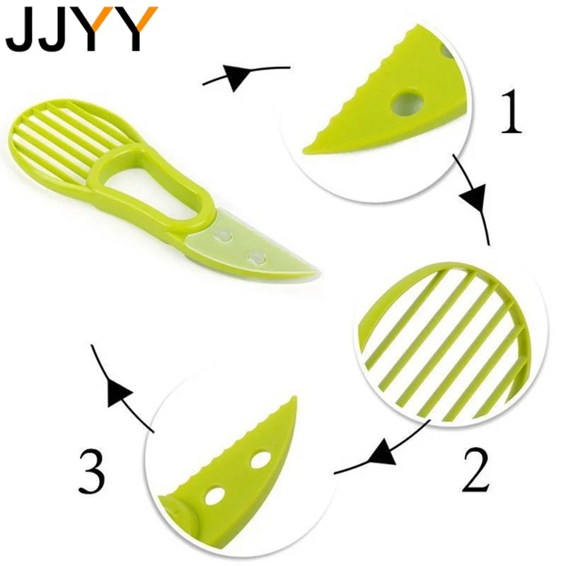 Herramienta multiusos para aguacate, perfecta para cortar, deshuesar y pelar frutas y verduras, desmaquillante y pelador de frutas