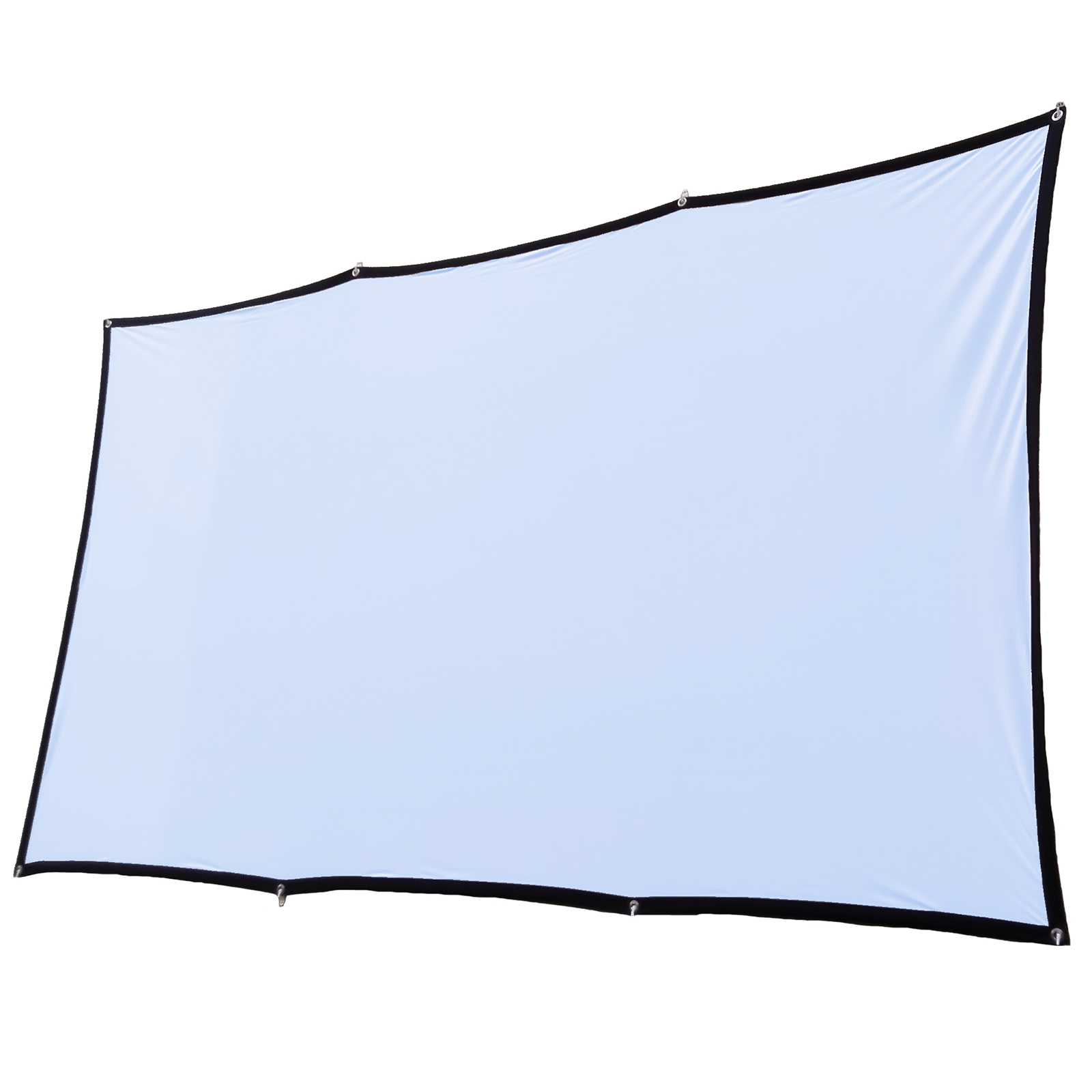 ポータブルしわのない軽量プロジェクタースクリーン,屋外家庭用,フロントおよびリアプロジェクションカーテン生地,16:9, 60, 72, 100, 120, 150インチ