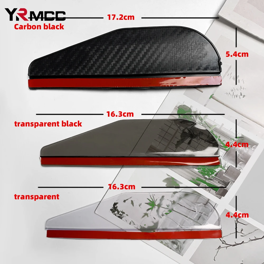 2 pçs carro de fibra carbono viseira sombra capa universal espelho retrovisor chuva sobrancelha para carros condução segura decorar acessórios