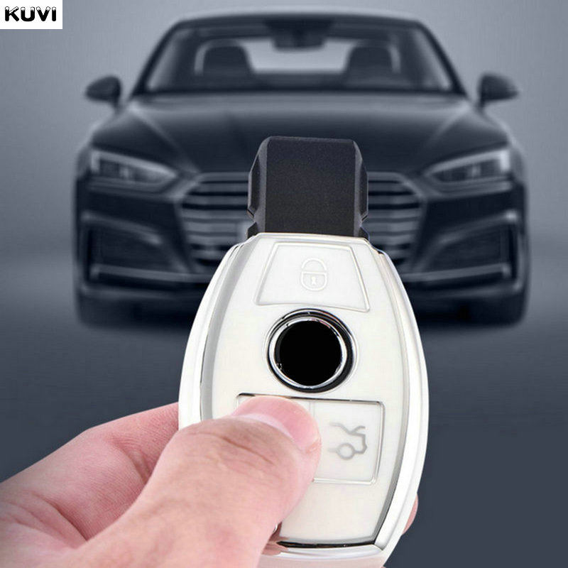 Soft TPU ฝาครอบรถ Protector Shell สําหรับ Mercedes Benz A B C E Class GLS GLA GLK GLC CLS CLA AMG W204 W205 W212 W463 W176