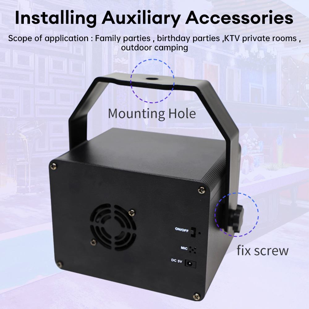 RGB LED Party Light Laser Projector Sound Activated DJ Disco Light USB Stage Light Remote Control Magic Ball Christmas Decor