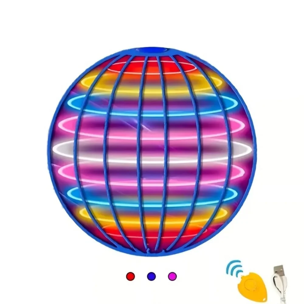 Multi-Color Glowing Spherical Rotating Flying Ball Toys Boomerang Flyorb Magic for Teens and Adults Holidays and Celebrations