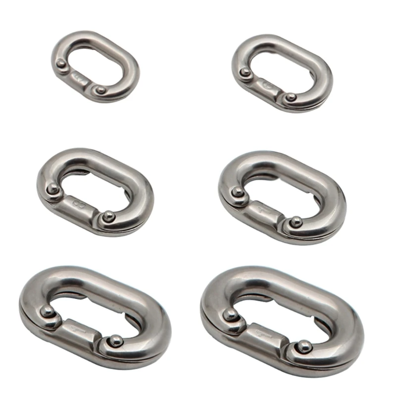 1 pieza eslabón cadena anclas barco, conector eslabón cadena calidad acero 316 24BD