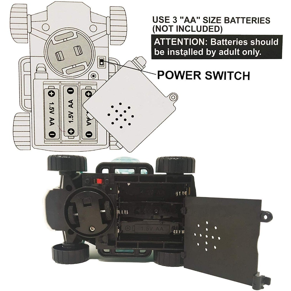 Brinquedo do carro giratório para crianças, Brinquedo do veículo giratório, 360 ° Flips com luzes, música, automático, brinquedos de carro elétrico para crianças, presente de aniversário para meninos e meninas