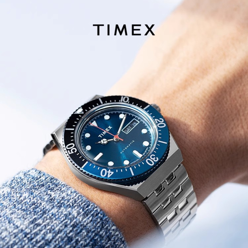 TIMEX Automatyczny męski zegarek marki Luksusowe wielofunkcyjne zegarki rekreacyjne dla mężczyzn Zegarek na rękę ze stalową taśmą z kalendarzem