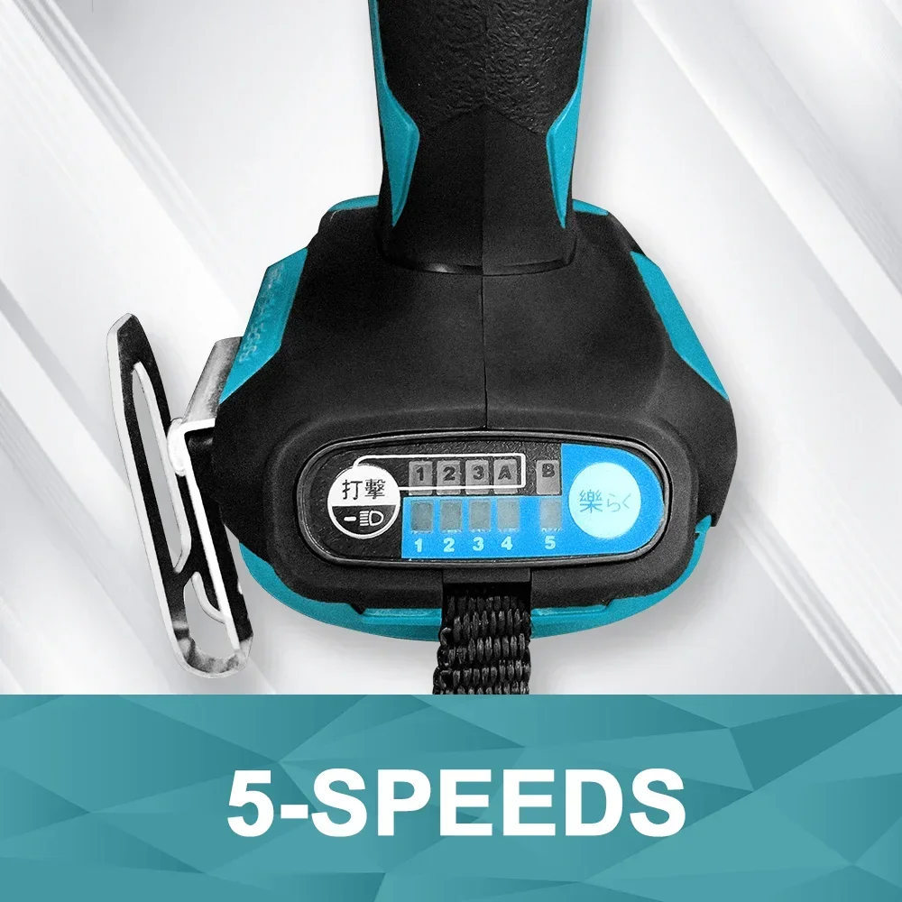 5-Speed Brushless ไขควงไฟฟ้า 1/4 "ไขควงกระแทกไร้สายสว่านไฟฟ้าสําหรับ Makita 18V แบตเตอรี่ (ไม่มีแบตเตอรี่)