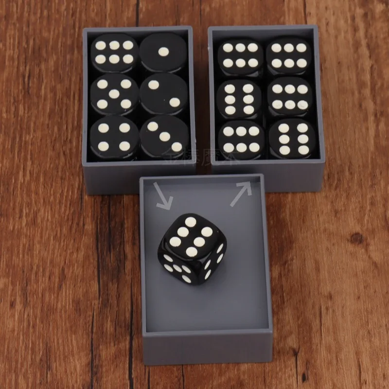 6 unids/caja Predict Miracle Dice Turn All Dice Into 6 magia juguete magos muestra ilusión accesorios juguetes para niños regalos trucos de magia
