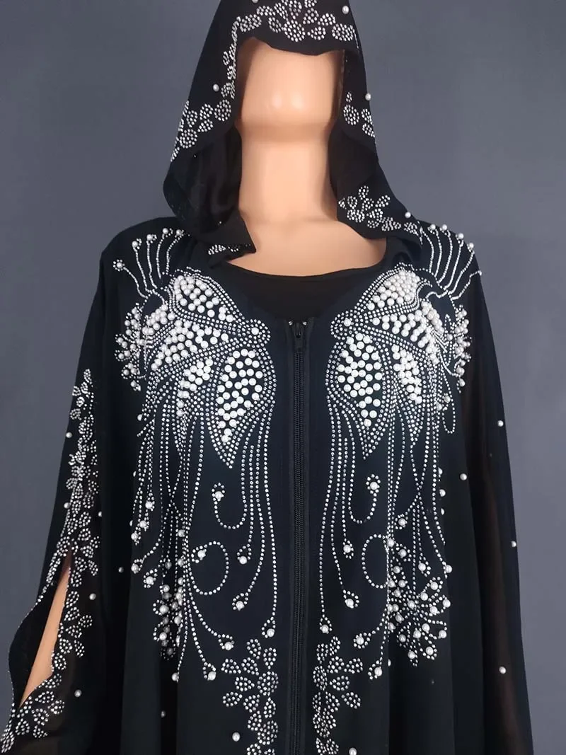 Vestido musulmán Eid para mujer, Abaya con manga de murciélago, diamante Jalabiya, caftán marroquí, Vestidos de fiesta, Abayas de Dubái, caftán, Vestidos largos
