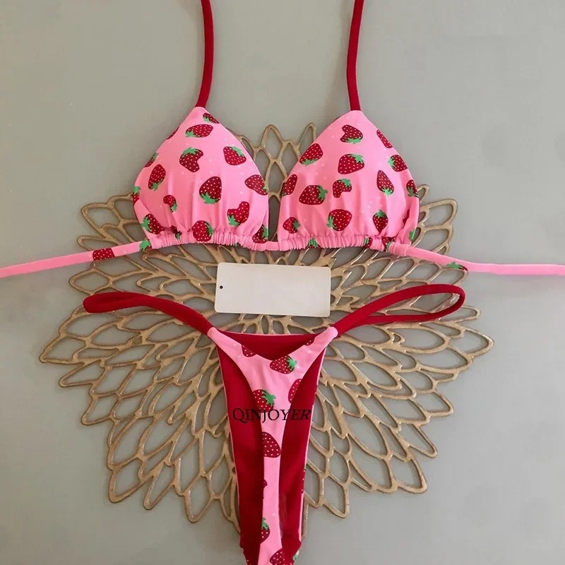 Femmes Bikini feuilles imprimer maillot de bain maillot de bain 2023 Biquini femmes Bikini ensemble maillot de bain brésilien Sexy string taille haute maillot de bain