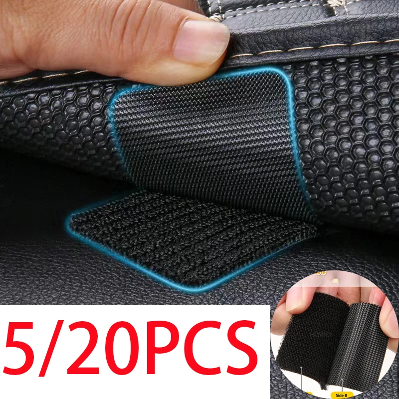 Universele Auto Tapijt Tape Universele Vloermat Clip Bevestigingsbeugel Grip Zelfklevende Bevestiging Sticker Auto Vloermat Bevestiging
