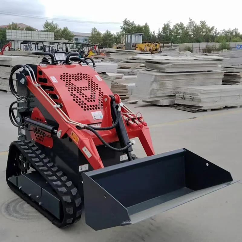 Customized Mini Skid Steer Diesel Loader Cheap 1000kg track Loader Mini EPA Engine Compact Skid Steer Loader