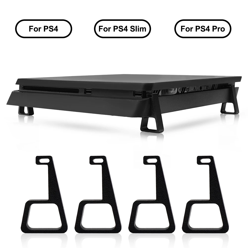 Tectinter suporte de versão horizontal de resfriamento para ps4/slim/pro acessórios de console base antiderrapante suporte de montagem plana