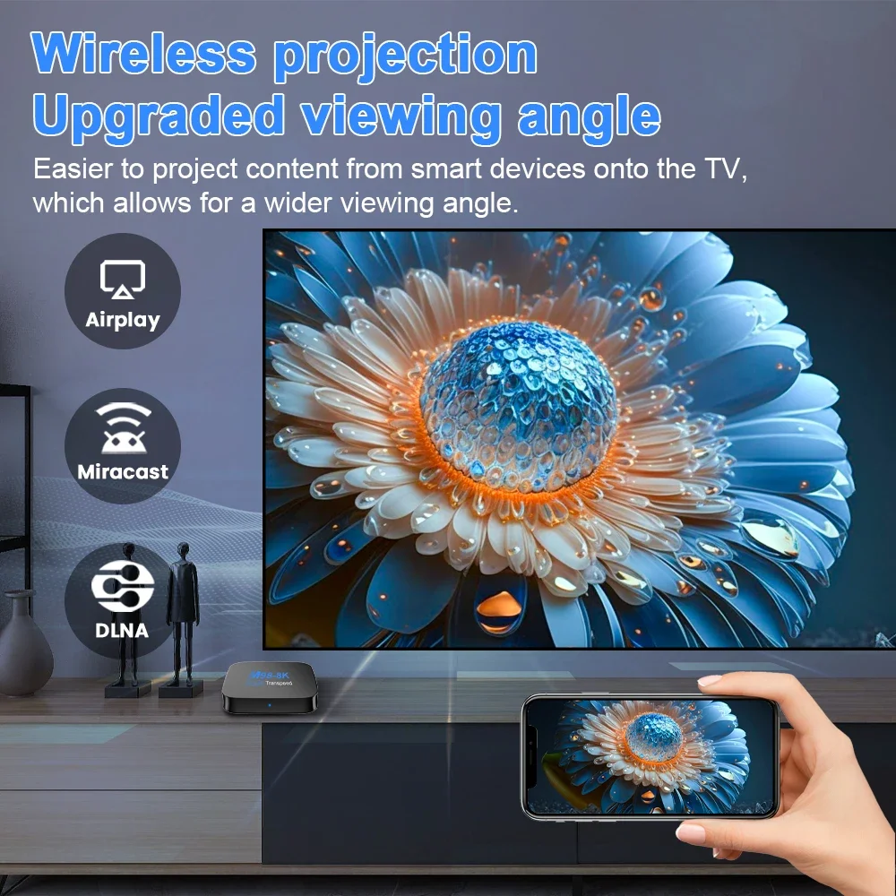 Mortal Q1S Versão Global Smart Android TV Box 4K Streaming Media player AllwinnerH313 BT Assistente de Voz H.265 Iptv 2.4G5GWifi