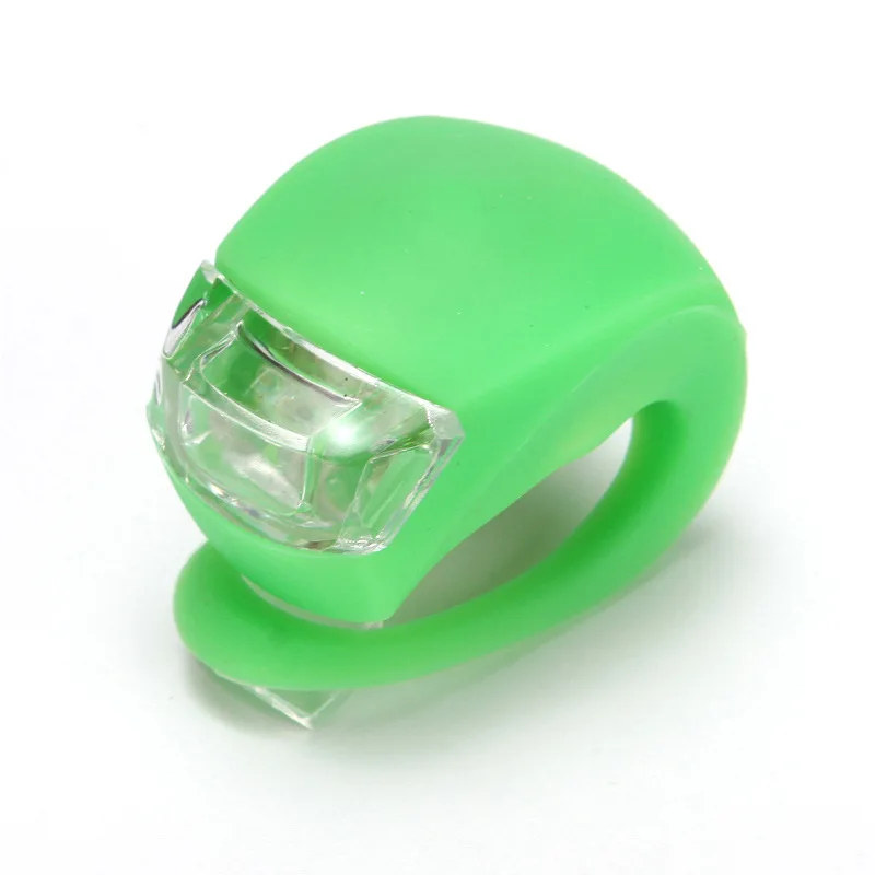 Luz de bicicleta de silicona, lámpara frontal, linterna impermeable para bicicleta, linterna LED, luz trasera para triangulación de envíos