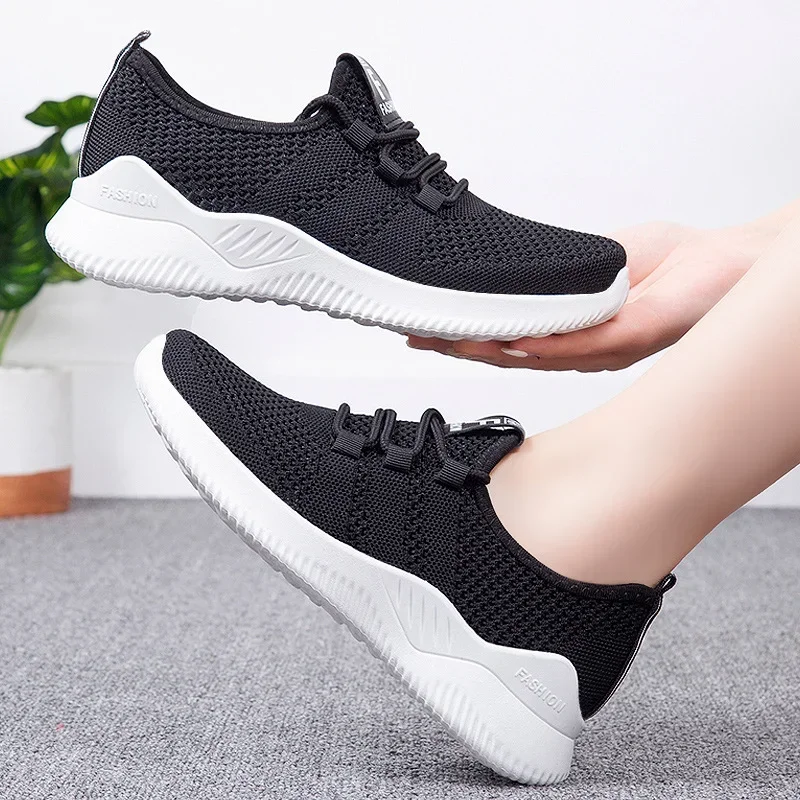 2025 Baskets décontractées pour femmes, chaussures d'été confortables et respirantes à plateforme, mode femmes, chaussures polyvalentes à lacets