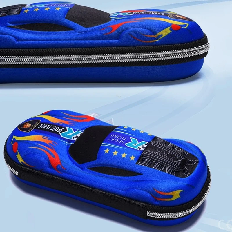 Ce Pen3Dレーシングカー鉛筆ケース漫画スクール鉛筆ケース子供用文房具ボックスEVA PUプラスチックペンケースBoyutバッグ