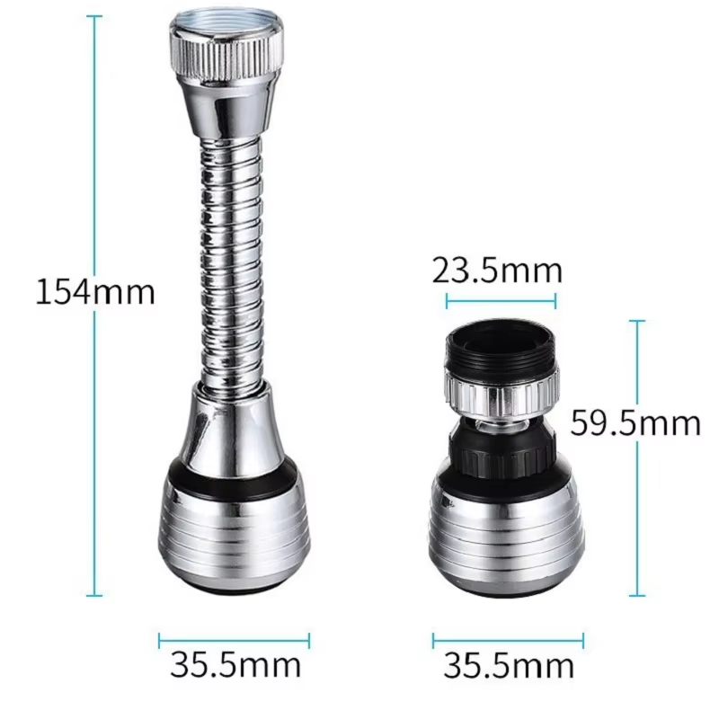 360 °   Aanpassing Keukenkraan Extender Dual Mode Waterbesparende Regulator Extender Filter Sproeier Badkamer Keukengadgets