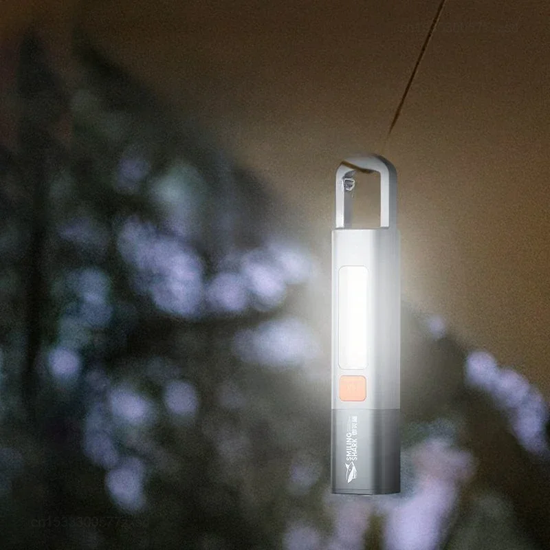 Xiaomi-linterna ABS de iluminación fuerte, minilinterna portátil de carga para exteriores, colgante de acampada, foco telescópico, lámpara lateral COB