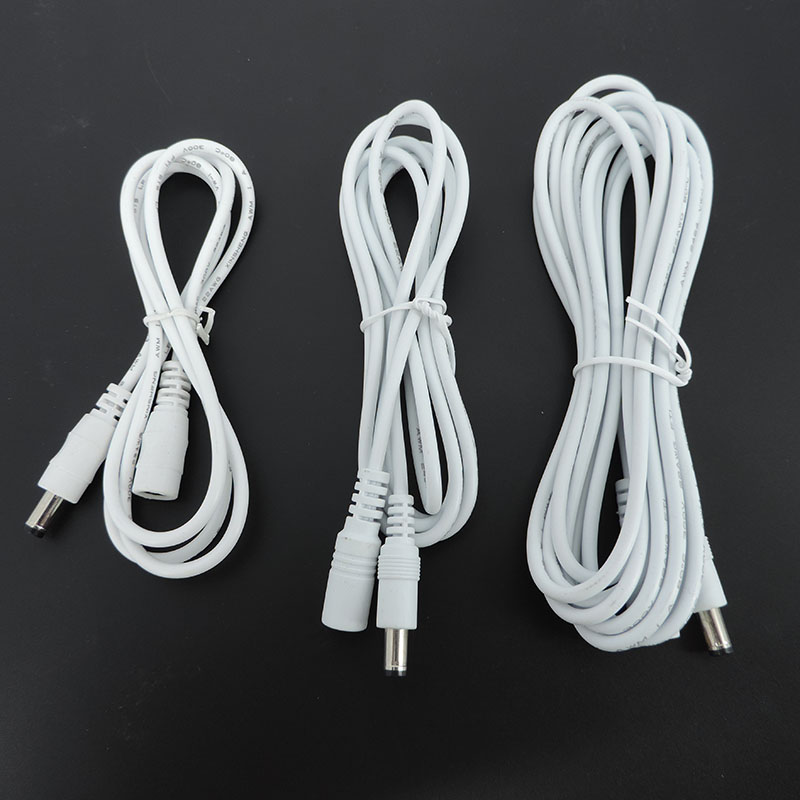 แหล่งจ่ายไฟ DC สายไฟต่ออะแดปเตอร์หญิงชายปลั๊ก 12V 5.5 มม.x 2.1 มม.สําหรับ Strip Light กล้องวงจรปิดกล้อง
