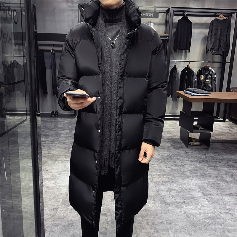 Chaqueta larga informal de talla grande 5XL para hombre, Parka de moda informal de alta calidad, cortavientos grueso, para invierno, 2022